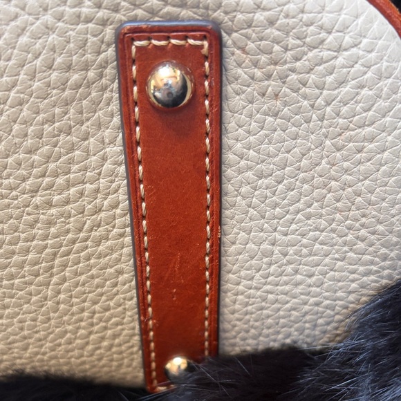 Dooney & Bourke Cream and Brown Satchel classic style - Picture 7 of 16